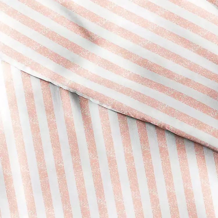 Kirklands Home Pink Rugged Stripe 2-pc. Twin Duvet Cover Set Outlet