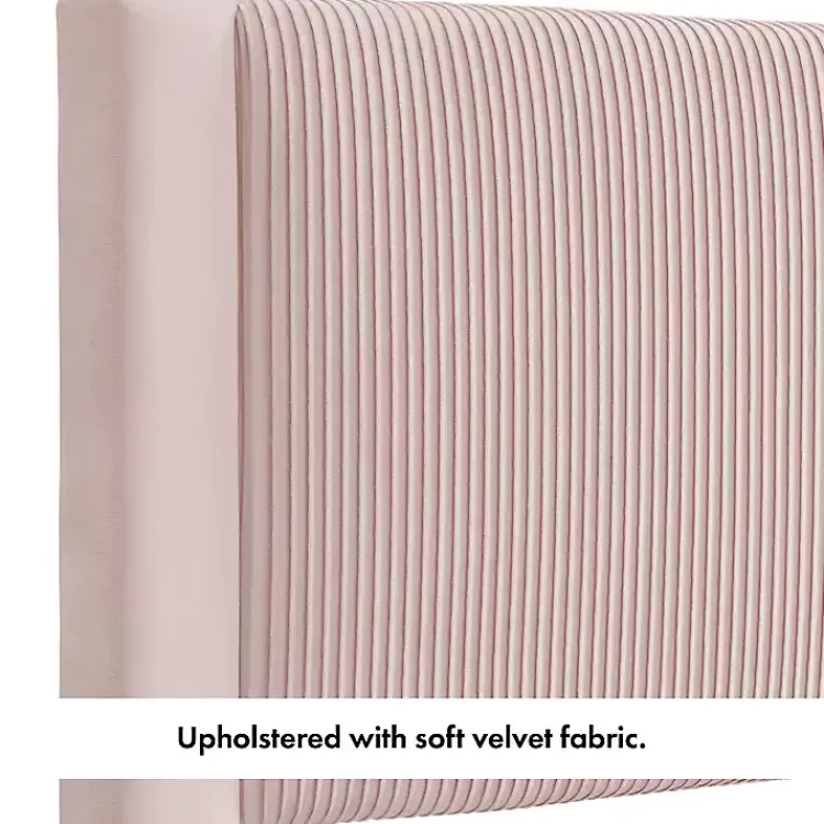 Kirklands Home Upholstered Dalia Queen Platform Bed Pink Best