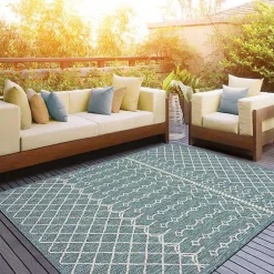 Kirklands Home Placid Portico Sun Shower Outdoor Area Rug, 5x8 Outlet