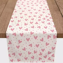 Kirklands Home Polka Dot Hearts Table Runner, 72 in. New