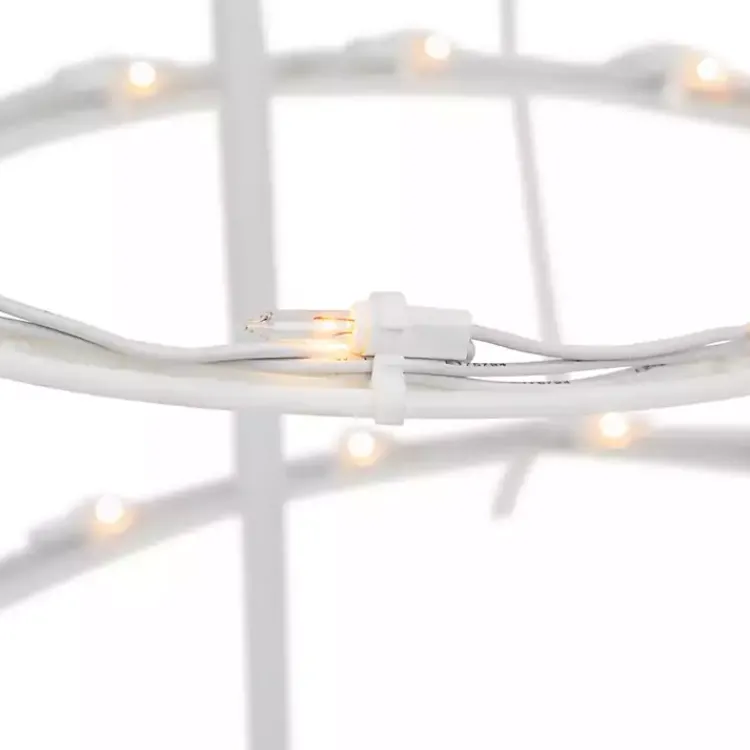 Outdoor Christmas Decorations>Kirklands Home Pre-Lit Clear Spiral Trees, Set of 2 White