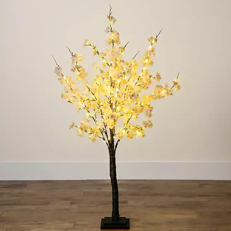 Trees & Topiaries>Kirklands Home Pre-Lit Warm LED Cherry Blossom Tree, 4 ft.