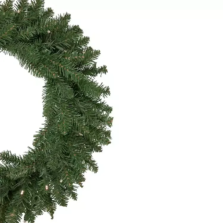 Christmas Wreaths>Kirklands Home Pre-Lit Winona Fir Wreath Green