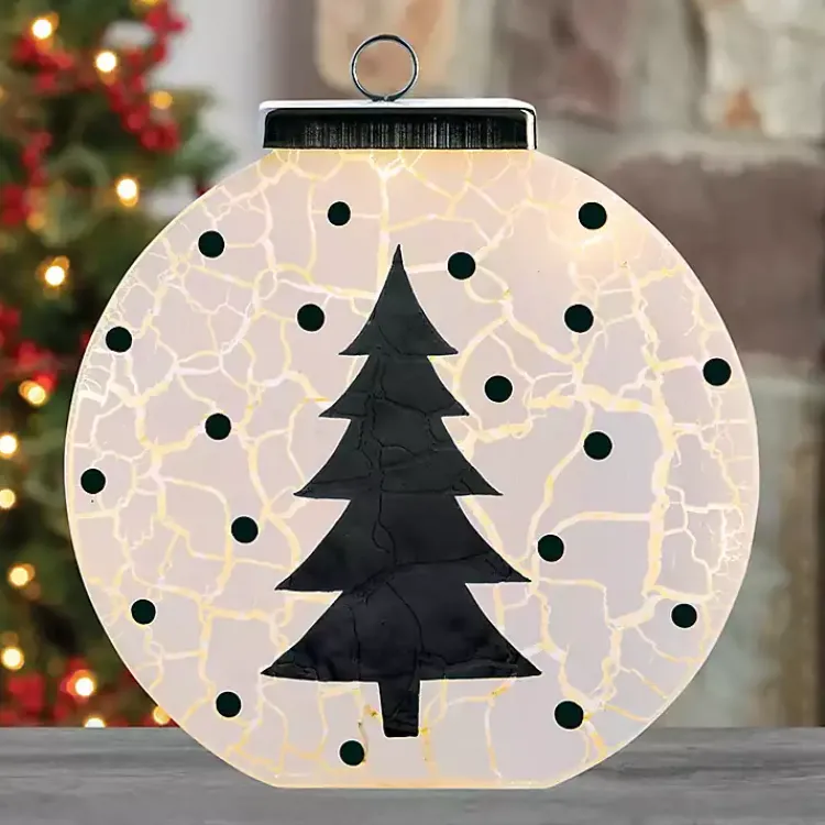 Christmas Decorations>Kirklands Home Pre-Lit Winter Shadow Tabletop Luminaria