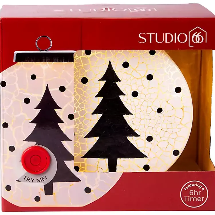 Christmas Decorations>Kirklands Home Pre-Lit Winter Shadow Tabletop Luminaria