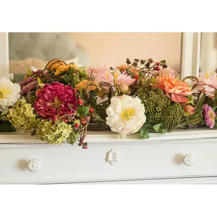 Arrangements & Greenery>Kirklands Home Pretty Peony Garden Mix Arrangement