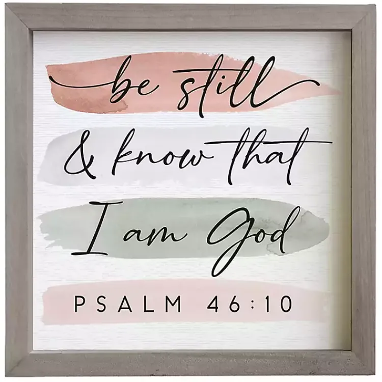 Kirklands Home Psalm 46:10 Wall Plaque Best