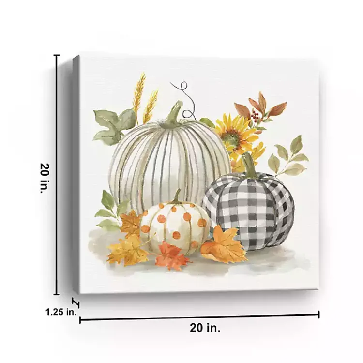 Fall>Kirklands Home Pumpkin Décor I Canvas Art Print, 20x20