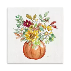 Fall>Kirklands Home Pumpkin Fall Bouquet Canvas Art Print, 30x30