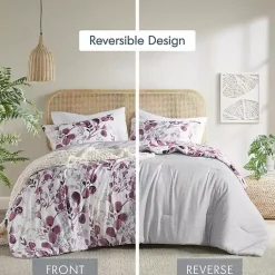 Kirklands Home Purple Botanical 3-pc. King Comforter Set Hot