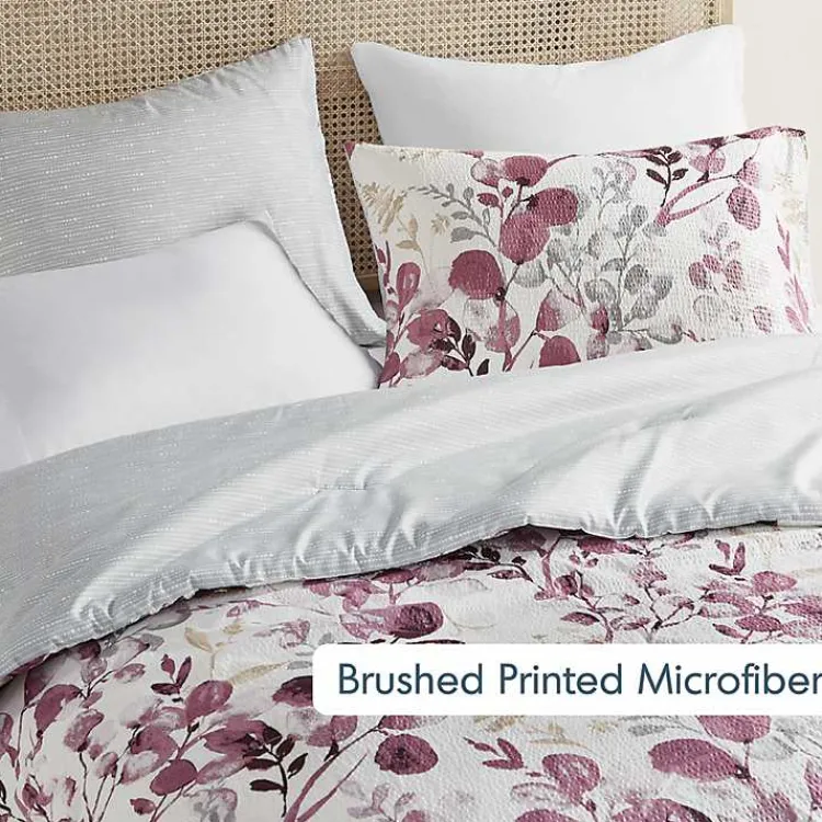 Kirklands Home Purple Botanical 3-pc. King Comforter Set Hot