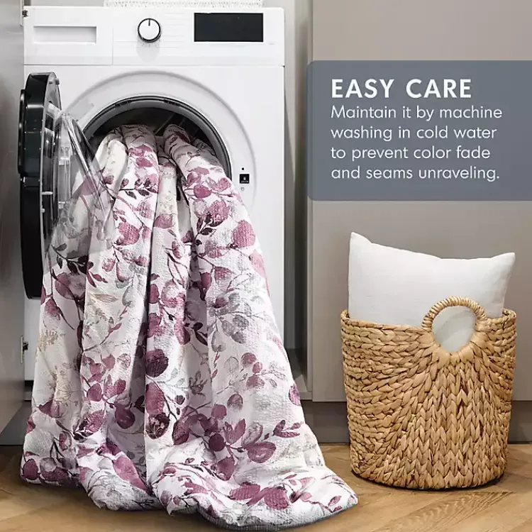 Kirklands Home Purple Botanical 3-pc. King Comforter Set Hot