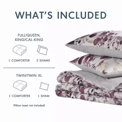 Kirklands Home Purple Botanical 2-pc. Twin/Twin XL Comforter Set Hot