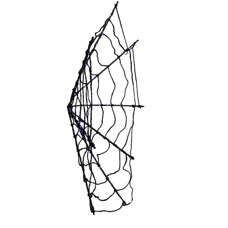 Halloween>Kirklands Home Purple LED Spider Web Decoration