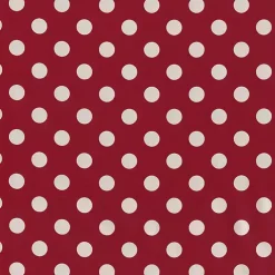 Kirklands Home Red & White Polka Dot Tufted Square Cushion Set