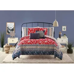 Kirklands Home Red Navy Marbella King 5-pc. Comforter Set Sale