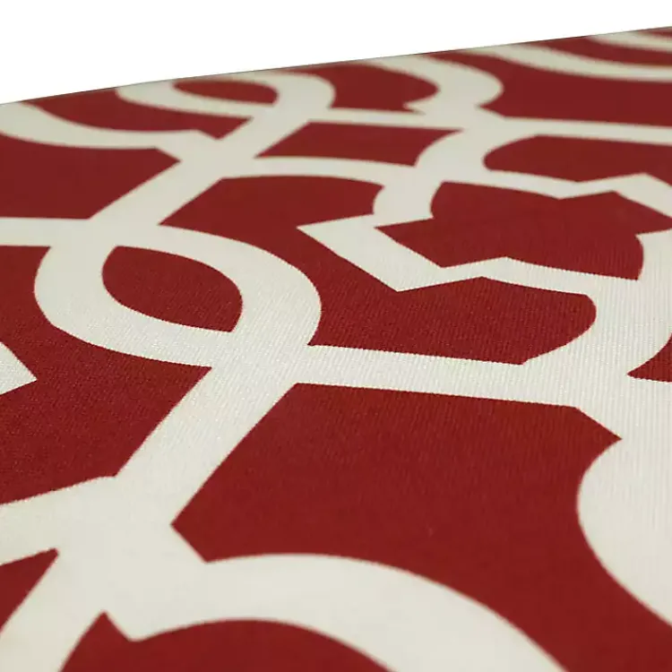 Kirklands Home Red New Geometric Outdoor Chair Cushion