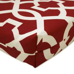 Kirklands Home Red New Geometric Outdoor Chair Cushion