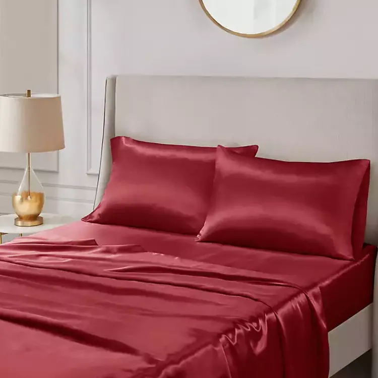Kirklands Home Satin King 2-pc. Pillow Case Set Red Discount