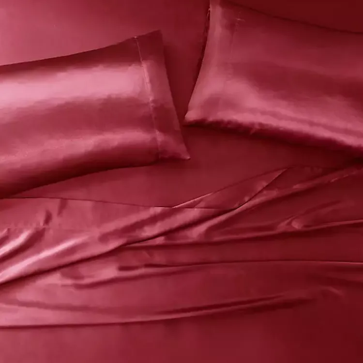Kirklands Home Satin King 2-pc. Pillow Case Set Red Discount