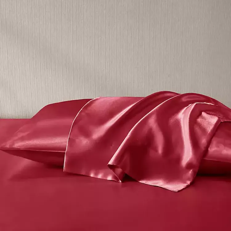 Kirklands Home Satin King 2-pc. Pillow Case Set Red Discount