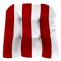 Kirklands Home Red Stripe French 2-pc. Outdoor Wicker Cushion Set Online