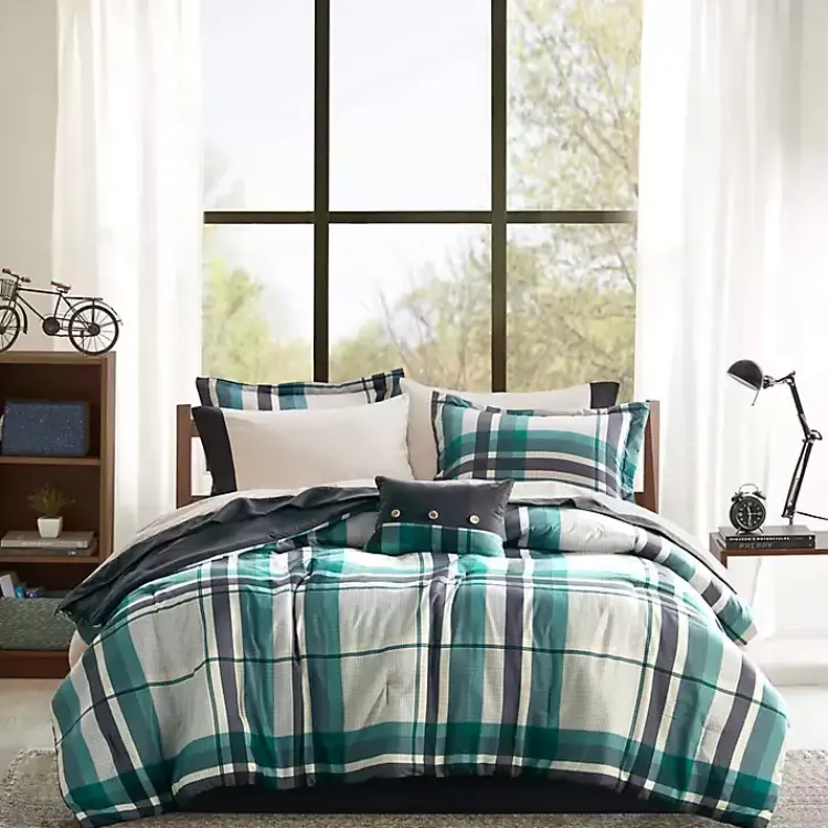 Kirklands Home Roger Plaid 7-pc. Twin Comforter Set