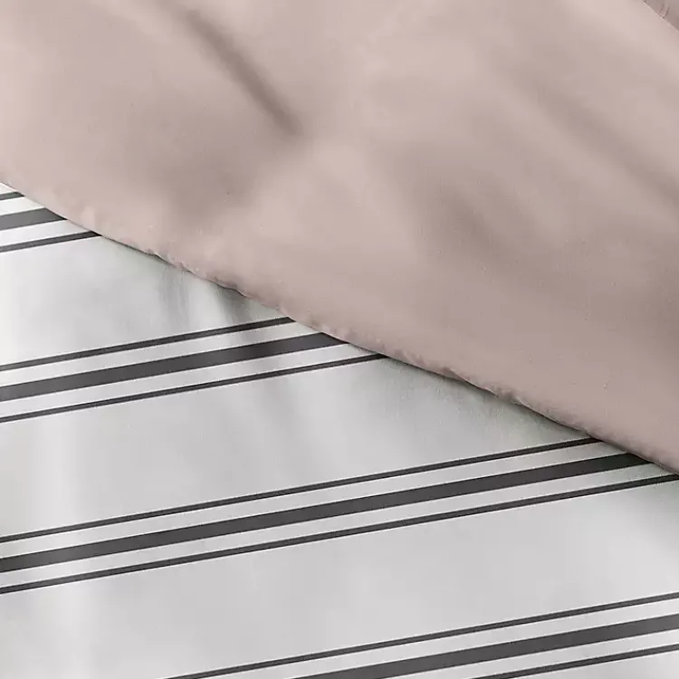 Kirklands Home Rose Pink Echo Stripe 2-pc. Twin Duvet Cover Set Outlet