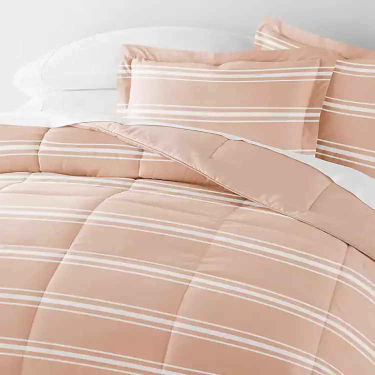 Kirklands Home Rose Striped Reversible 2-pc. Twin Comforter Set Pink Best