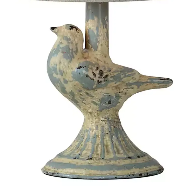 Kirklands Home Rustic June Bird Mini Table Lamps, Set of 2 Blue Hot