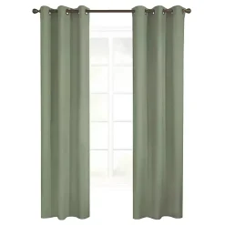 Kirklands Home Sage Room Darkening Curtain Panel Set, 63 in. Green