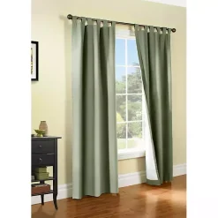 Kirklands Home Sage Weathermate Blackout Curtain Panel, 63 in. Green Clearance