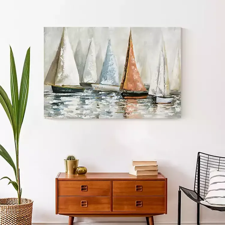 Kirklands Home Sailboat Dreams Canvas Art Print New