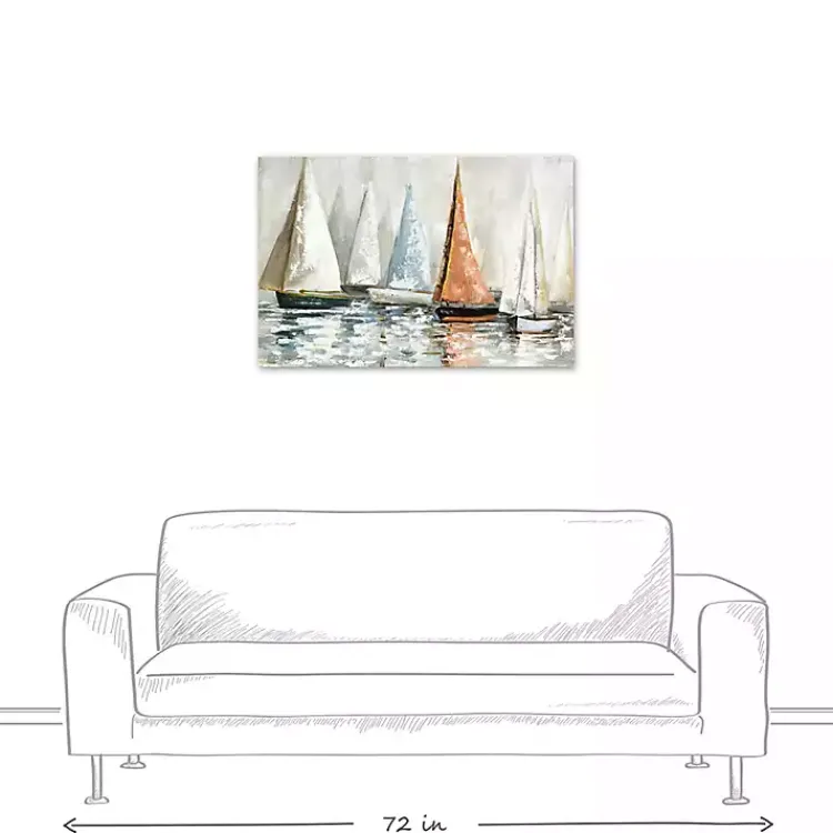 Kirklands Home Sailboat Dreams Canvas Art Print New