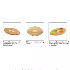Kirklands Home San Francisco 49ers Bamboo Football Cutting Board Tan Online