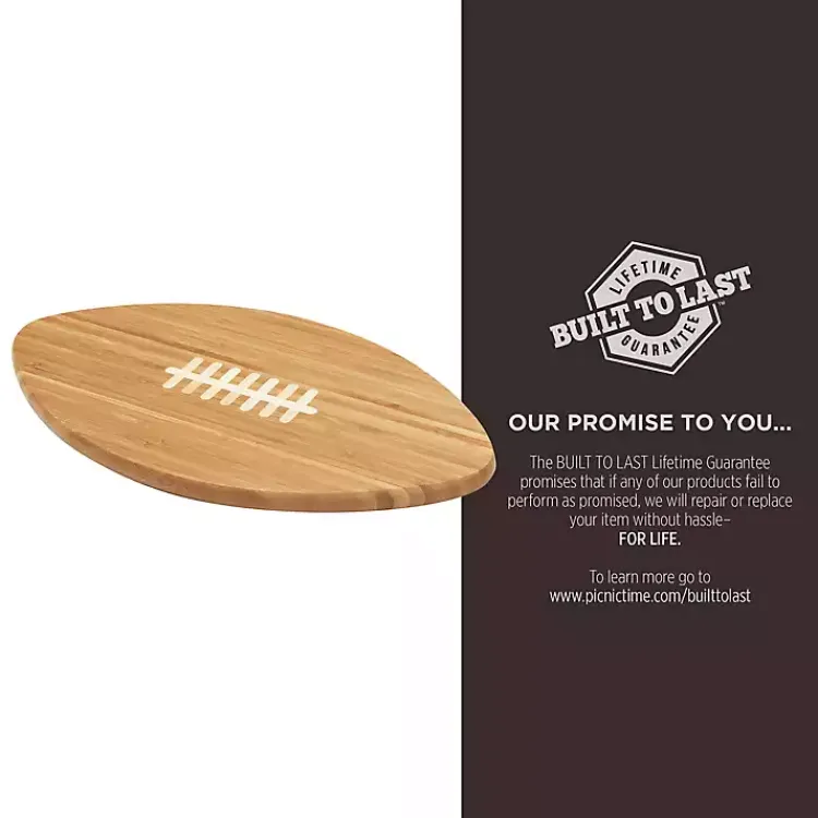 Kirklands Home San Francisco 49ers Bamboo Football Cutting Board Tan Online