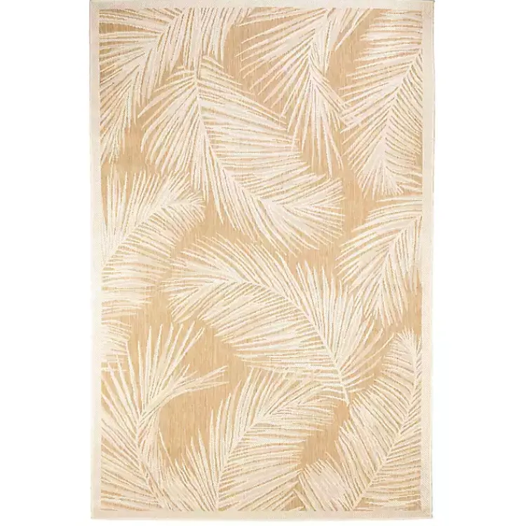 Kirklands Home Sand Cabo Palm Indoor/Outdoor Rug, 4x7 Clearance