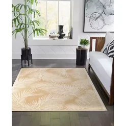 Kirklands Home Sand Cabo Palm Indoor/Outdoor Rug, 7x9 Outlet