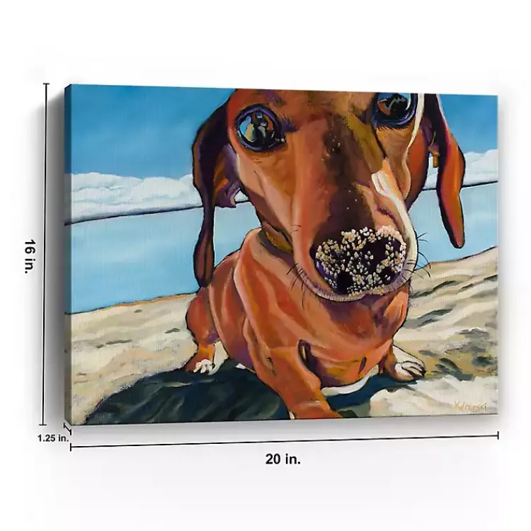 Kirklands Home Sand Dog Giclee Canvas Art Print Best