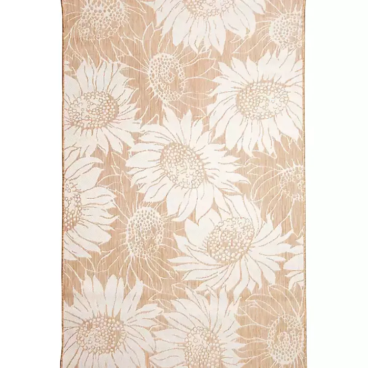 Kirklands Home Sand Floral Blooms Outdoor Area Rug, 7x9 Best