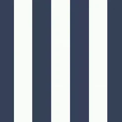 Kirklands Home Sapphire Cabana Stripe Outdoor Pillow Blue Clearance