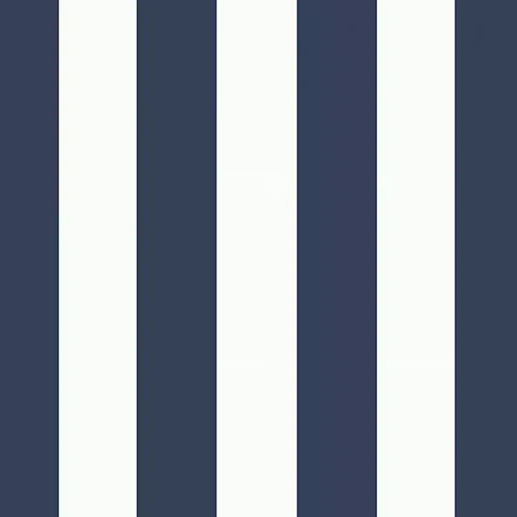 Kirklands Home Sapphire Cabana Stripe Outdoor Pillow Blue Clearance