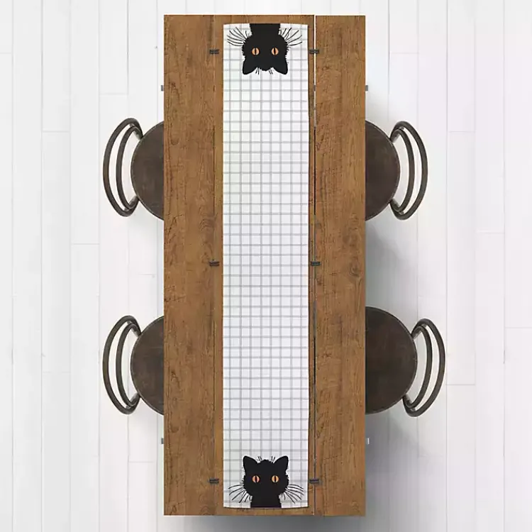 Halloween>Kirklands Home Scaredy Cat Table Runner, 90 in.