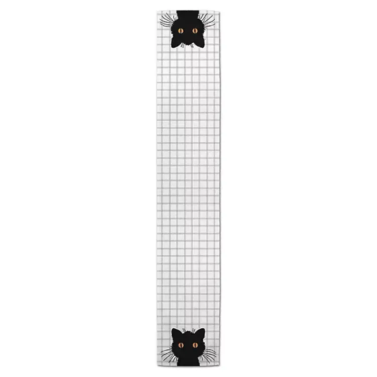 Halloween>Kirklands Home Scaredy Cat Table Runner, 90 in.