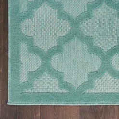 Kirklands Home Seaglass Trellis Outdoor Area Rug, 5x7 Clearance