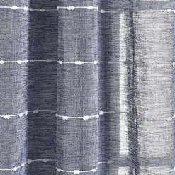 Kirklands Home Sheer Navy Striped Curtain Panel Set, 95 in. Blue Best