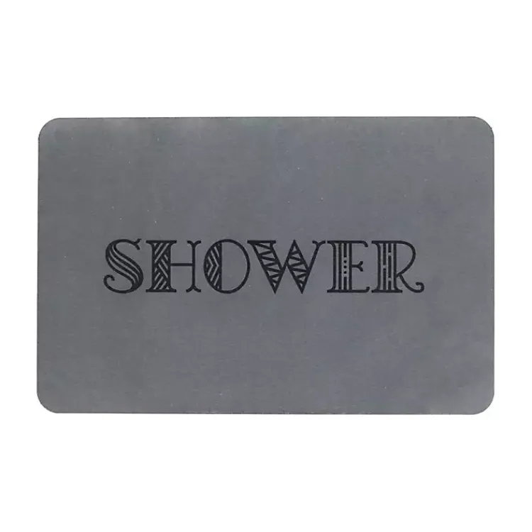 Kirklands Home Shower Stone Bath Mat Gray Online