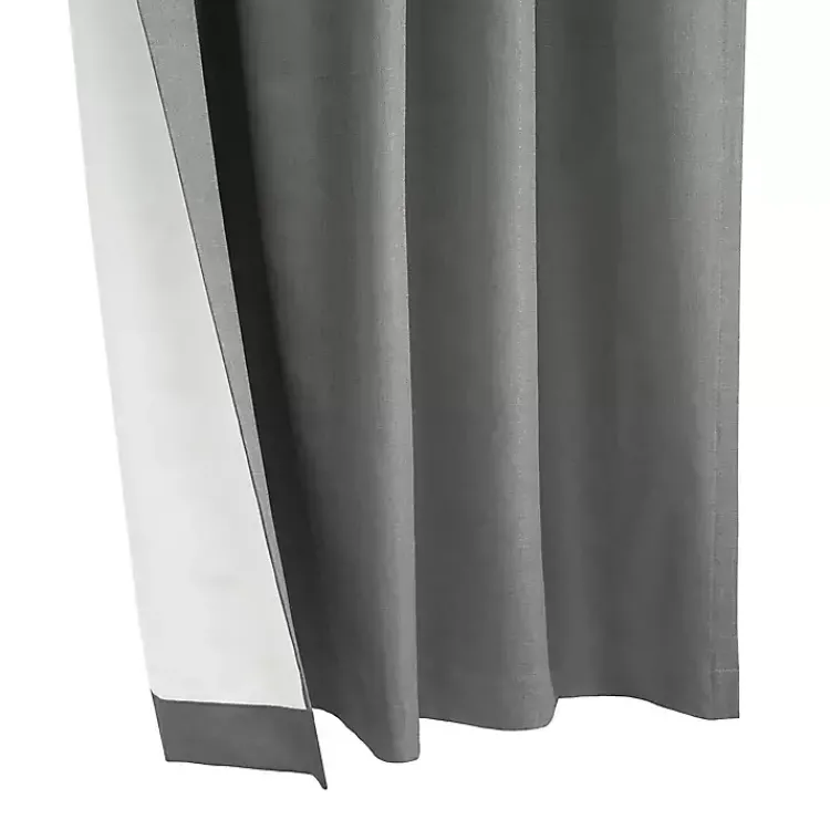 Kirklands Home Silver Baxter Blackout Curtain Panel, 95 in. Gray