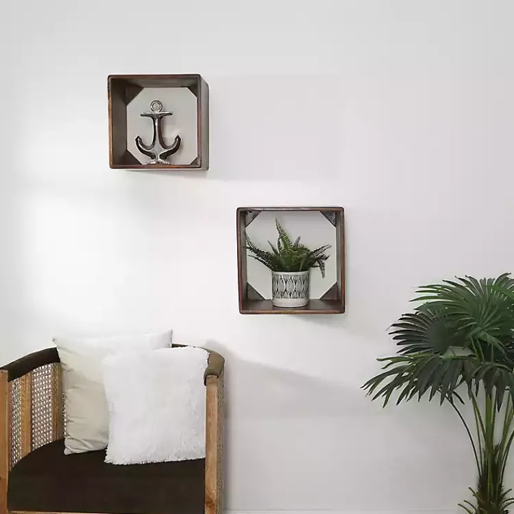 Statues & Figurines>Kirklands Home Ceramic Anchor Statue, 10 in. Silver