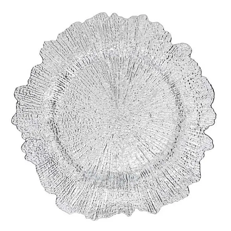 Kirklands Home Elegance Starburst Chargers, Set of 4 Silver